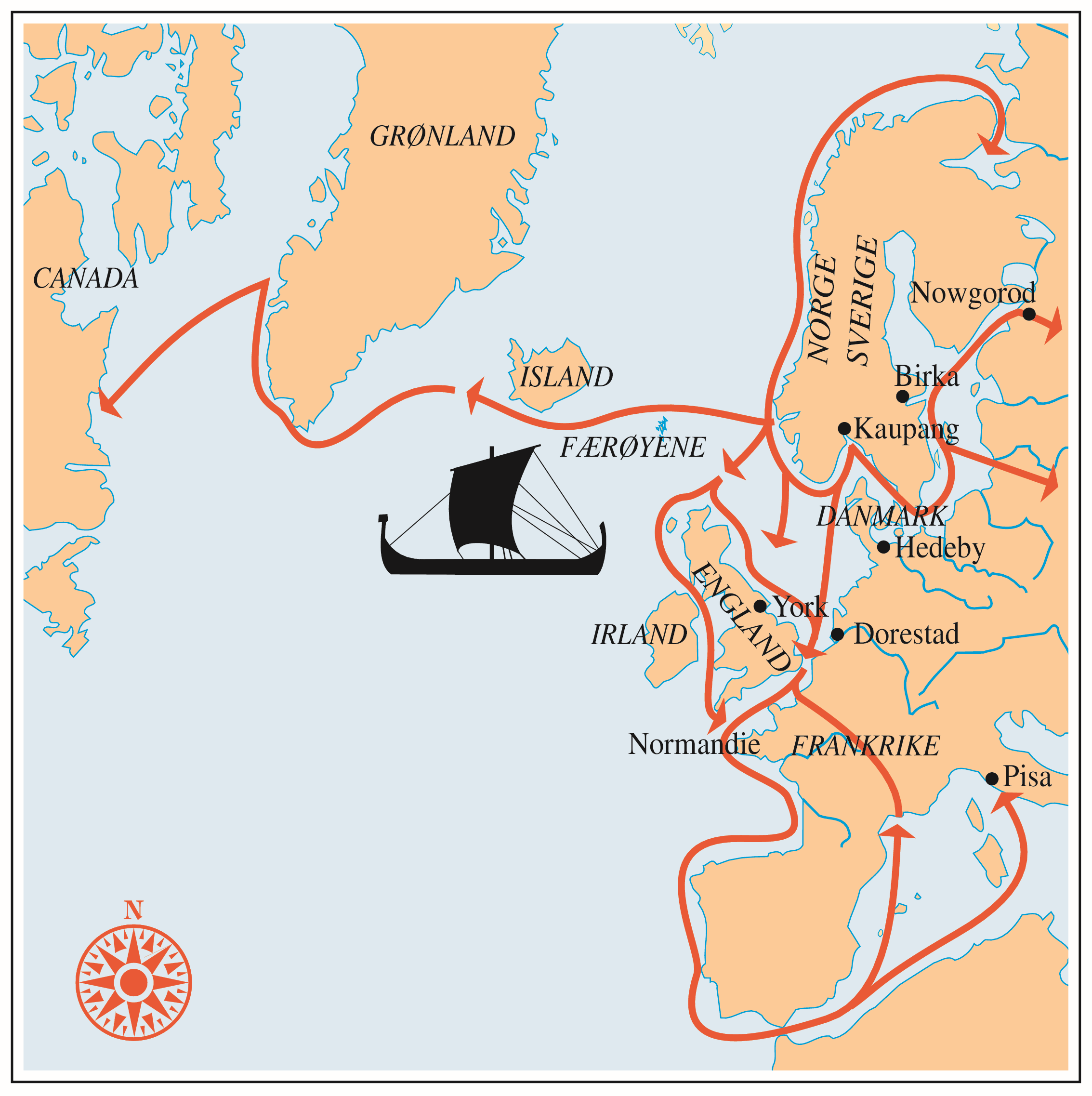 kart over vikingferdene Vikingferder Og Handelsvegar Grind Ei Reise Gjennom Natur Og Kultur I Vestland kart over vikingferdene