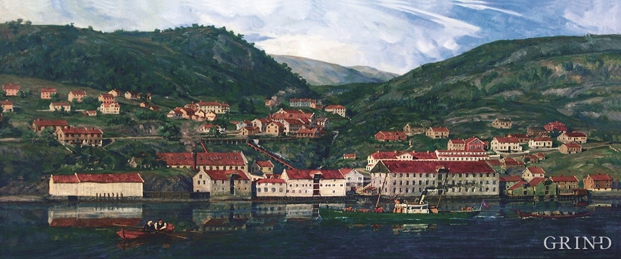 The industrial settlement of Ytre Arna in the 1880s