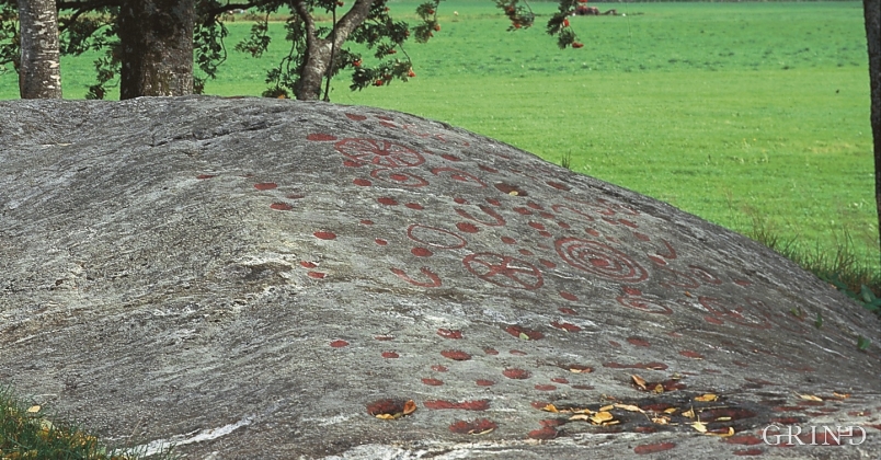 Rock inscriptions at Helgaberget.