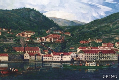 Fabrikkstedet Ytre Arna i 1880-årene