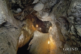 Dei underjordiske gangene ved RaudesteinaneFrom the underground passages of the Raudesteinane soapstone quarry