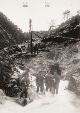 From the construction work during the last century.