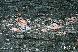Remnants of pegmatite veins.