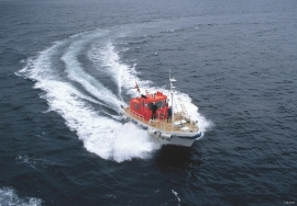 Pilot vessel at Fedje.