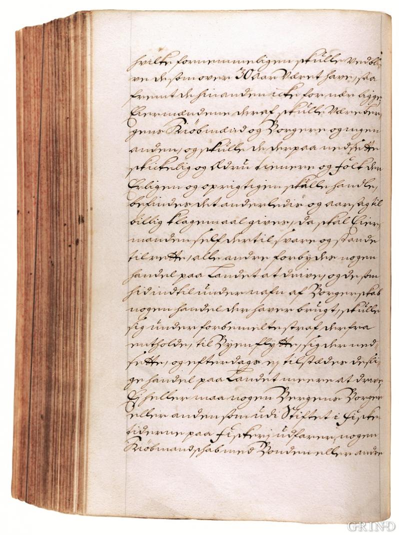 A facsimile of Bergen’s city charter from 1702 which is quoted in the text.