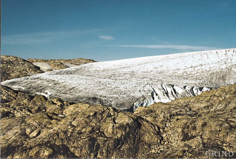 Blomstølsskarbreen fotografert i 1996