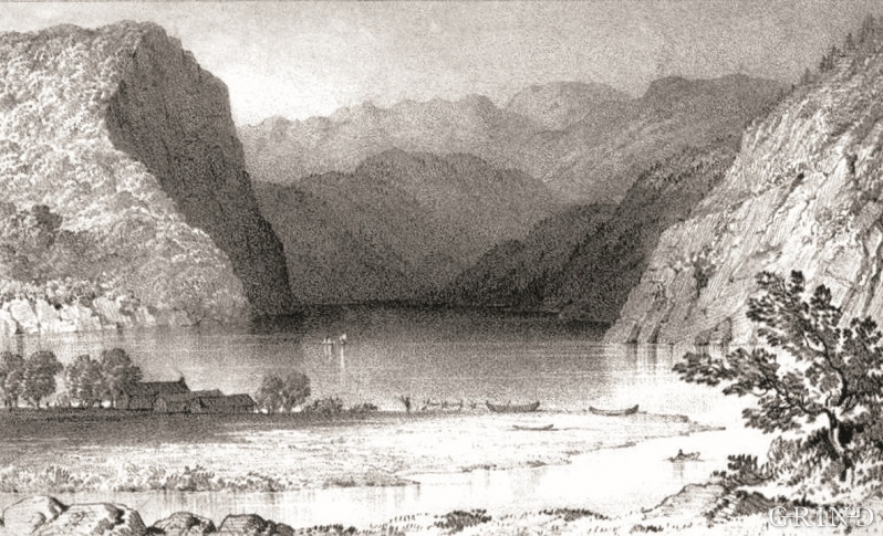 Bolstadøyri, endestoppen for Vossevassdraget. 